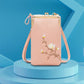 Damen-Sling-Cross-Body-Geldbörse mit Handyhalterung