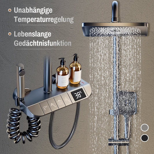 🔥 Halbjahresschlussverkauf – 50% Rabatt! 🔧🚿 Smart Booster Thermostat-Duschset mit Digitalanzeige 💦✨
