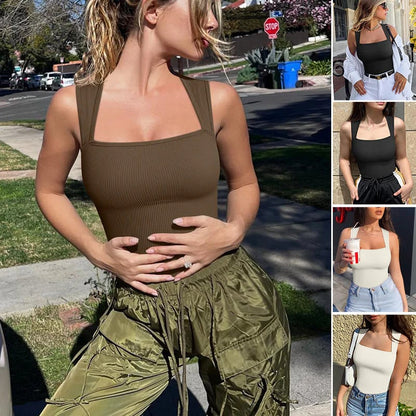 Ärmellose Tank-Tops und Bodys mit Bauch-weg-Effekt