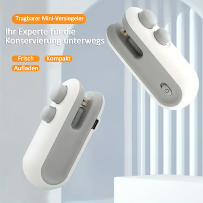 ✨💥Kleiner, wiederaufladbarer 2-in-1-Magnet-Snackversiegler für den Haushalt – Mini-Verschließgerät