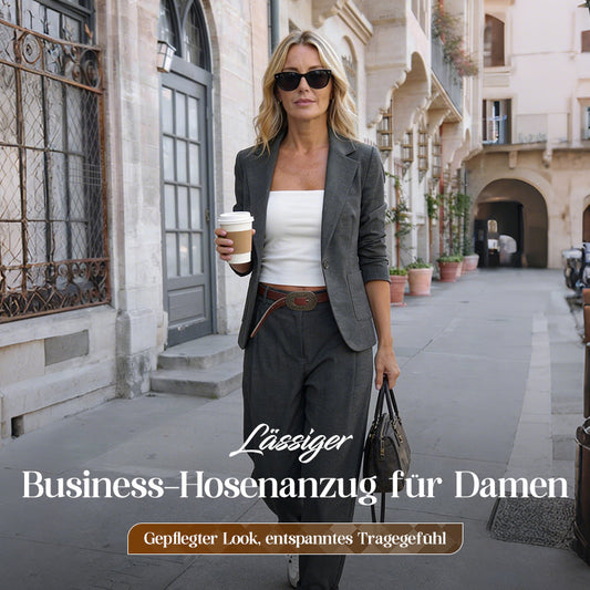 Lässiger Business-Hosenanzug für Damen– Blazer & Hose