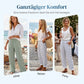 Bequeme blau gestreifte Hose mit Seitentaschen