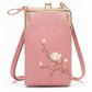 Damen-Sling-Cross-Body-Geldbörse mit Handyhalterung