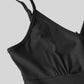 🌸 Zweiteiliges Set für Damen: Spitzen-Top und Jumpsuit mit Taschen