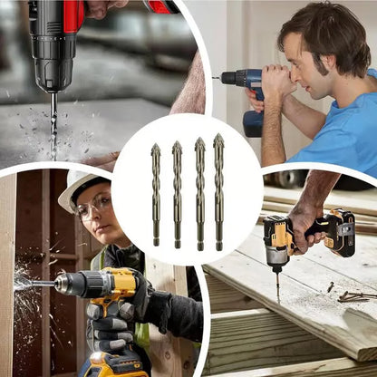 🛠️Gezackter Bohrer mit vier Klingen und hoher Härte