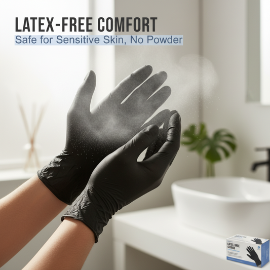 🔥NEW YEAR SALE - ONLY £8.99!!🎁Nitrile Pro Gloves – Heavy Duty, Slip & Stain Resistant, Scratch Resistant