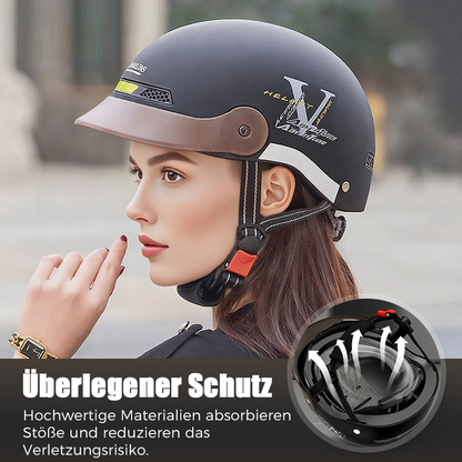 🔥🛡️Seiko-Zertifizierung Atmungsaktiver, leichter und stoßfester Motorradhelm