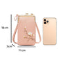 Damen-Sling-Cross-Body-Geldbörse mit Handyhalterung