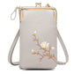 Damen-Sling-Cross-Body-Geldbörse mit Handyhalterung