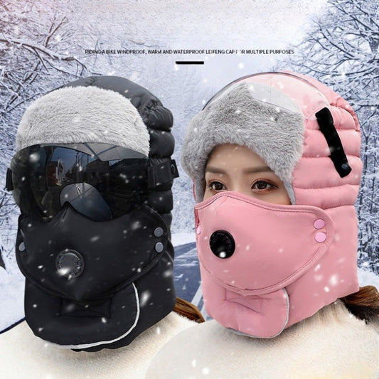 🎁Weihnachts-Sonderverkauf – 50% Rabatt💝Thermische Kappe mit abnehmbarer Atemventilmaske