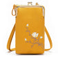 Damen-Sling-Cross-Body-Geldbörse mit Handyhalterung