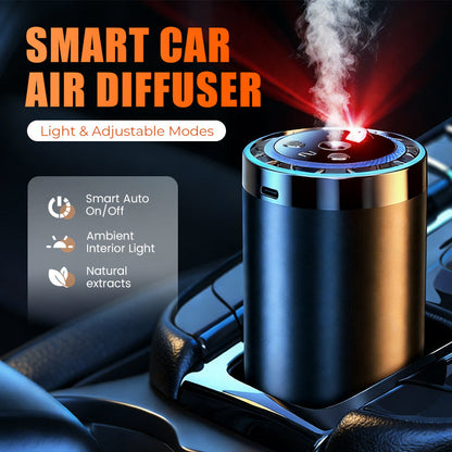 🚗✨ Auto-Duftspender mit Smart Start – Verwandelt Ihren Fahrzeuginnenraum sofort in eine Wohlfühloase! 🌿💧 5-stufige Nano-Zerstäubung, 300% intensivere Aromen – natürlich und anpassbar für jedes Auto. Elegantes Licht inklusive.