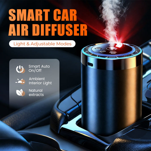 🚗✨ Auto-Duftspender mit Smart Start – Verwandelt Ihren Fahrzeuginnenraum sofort in eine Wohlfühloase! 🌿💧 5-stufige Nano-Zerstäubung, 300% intensivere Aromen – natürlich und anpassbar für jedes Auto. Elegantes Licht inklusive.