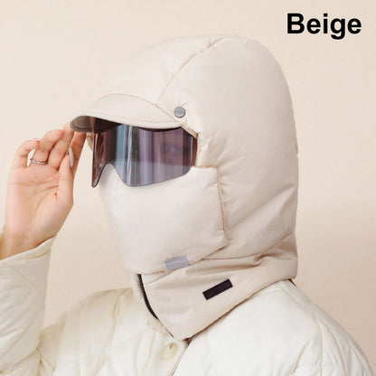 Winddichte Vollgesichts-Outdoor-Reitmaske mit Brille