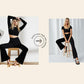 Weite Hose mit hoher Taille und Gummizug für Damen