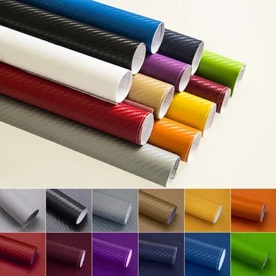✨Zeitlich begrenztes Angebot ✨Kohlenstofffaser Autofolie Vinyl Rolle mit Luftablass
