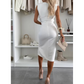 Ärmelloses Damen Bodycon Kleid mit Schlitz