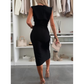Ärmelloses Damen Bodycon Kleid mit Schlitz