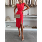 Ärmelloses Damen Bodycon Kleid mit Schlitz