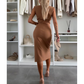 Ärmelloses Damen Bodycon Kleid mit Schlitz