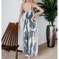 Damenmode Spaghettiträger-Jumpsuit mit Print