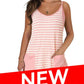 Damen ärmelloses Sommerkleid mit Shorts