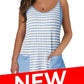Damen ärmelloses Sommerkleid mit Shorts
