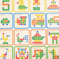 Lernpuzzle aus Holz mit bunten Tiermotiven in 3D
