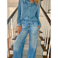 🔥⏰ Denim Dreams Pyjama-Set | Ultra-weiche Loungekleidung im Jeans-Look für maximalen Komfort.