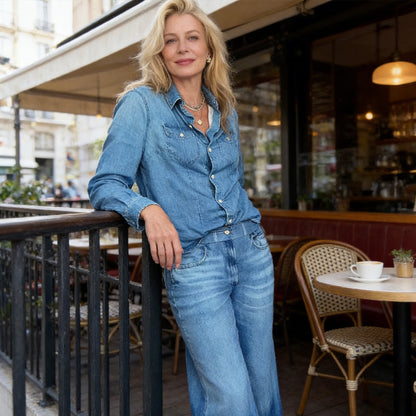 🔥⏰ Denim Dreams Pyjama-Set | Ultra-weiche Loungekleidung im Jeans-Look für maximalen Komfort.