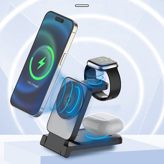 60 % Rabatt auf das magnetische 3-in-1-Wireless-Ladegerät