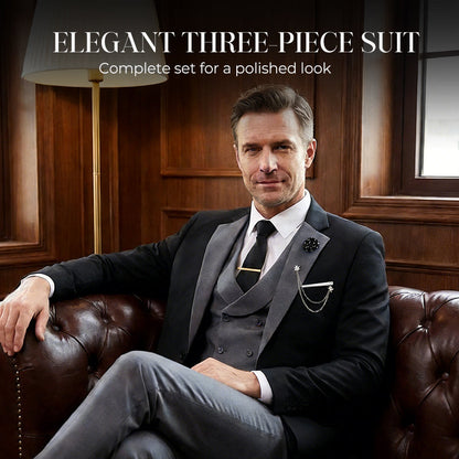 📢📢60 % RABATT!!⏰Moderner Hochzeitsanzug in Kontrastfarben