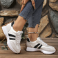 Damen-Freizeitschuhe – Klobige Sneaker mit 4 cm Platform, Rutschfest & Retro-Design in 6 Farben 🥿🌈