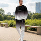 Herren-Trainingsanzug – Farbverlauf-Design, Weich & Atmungsaktiv – Für Sport, Streetstyle & Alltag, Frühling/Herbst