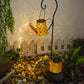 Solarbetriebene Wasserfall-Lichter