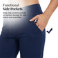 Damen 3/4 Jogginghose – Strickstoff, Hoher Bund mit Kordelzug, Mit Taschen