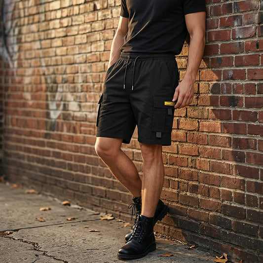 Lässige Cargo-Shorts für Herren mit Kordelzug
