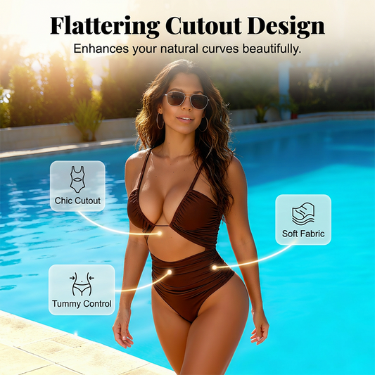 Bademode für Damen mit hoher Taille und figurformendem Effekt