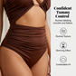 Bademode für Damen mit hoher Taille und figurformendem Effekt