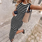 Ärmelloses, gestreiftes, geripptes Bodycon-Kleid | Figurbetontes Sommer-Minikleid ✨