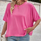 Lässiges, locker sitzendes Damen-T-Shirt mit kurzen Ärmeln
