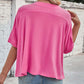 Lässiges, locker sitzendes Damen-T-Shirt mit kurzen Ärmeln