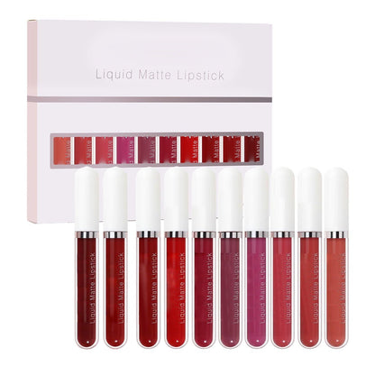 18er-Set matter, wasserfester und langanhaltender Lipgloss