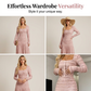 Rosa-Softes Maxikleid